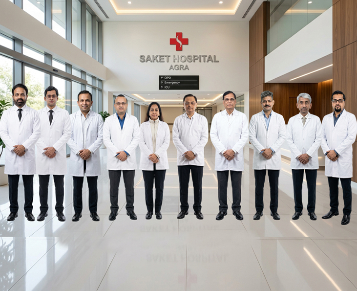 Saket Hospital Agra building and facilities